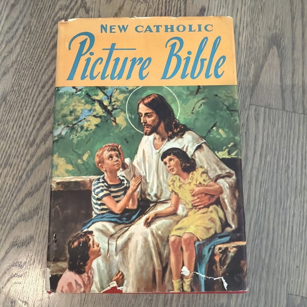 Vintage New Catholic Picture Bible Catholic Book Publishing Corp. 1964